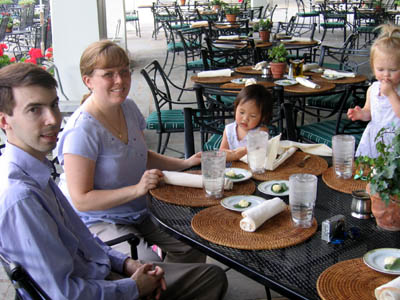 We had a family nice meal at the country club